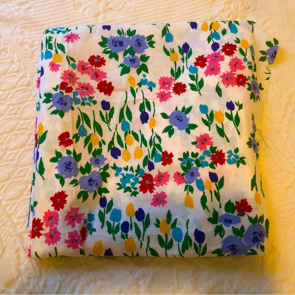 Partial piece of Colourful Flower Fabric